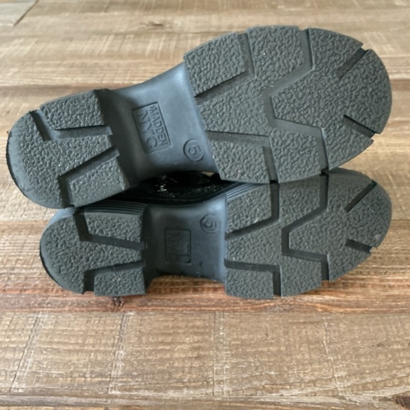 Madden NYC Women's Chunky Combat Boot With Rhinestone And Shimmer-Sz 5 - Picture 6 of 6